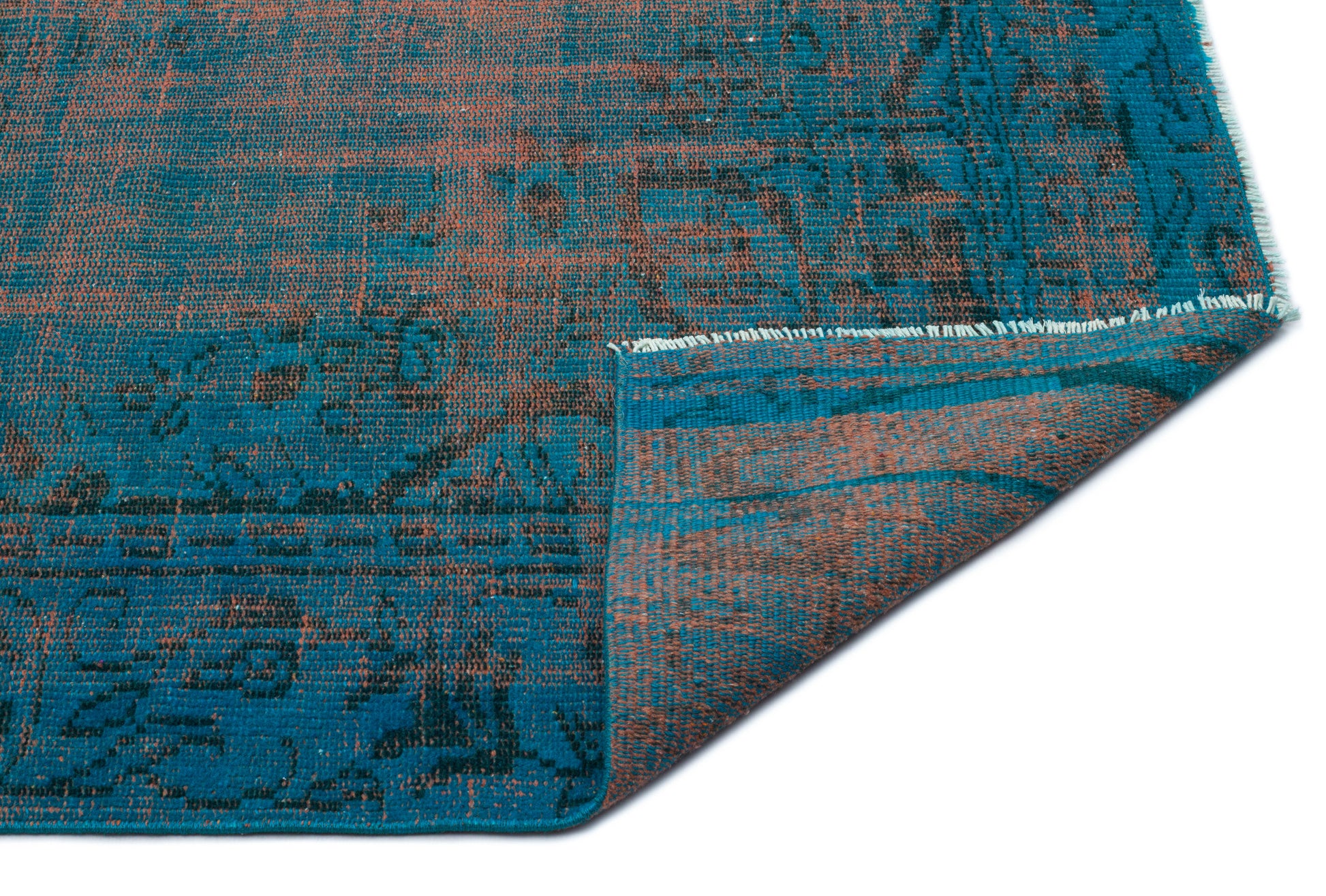 Atina 18390 Turkuaz Eskitme Yün El Dokuma Halısı 167 x 253 Apex Unique