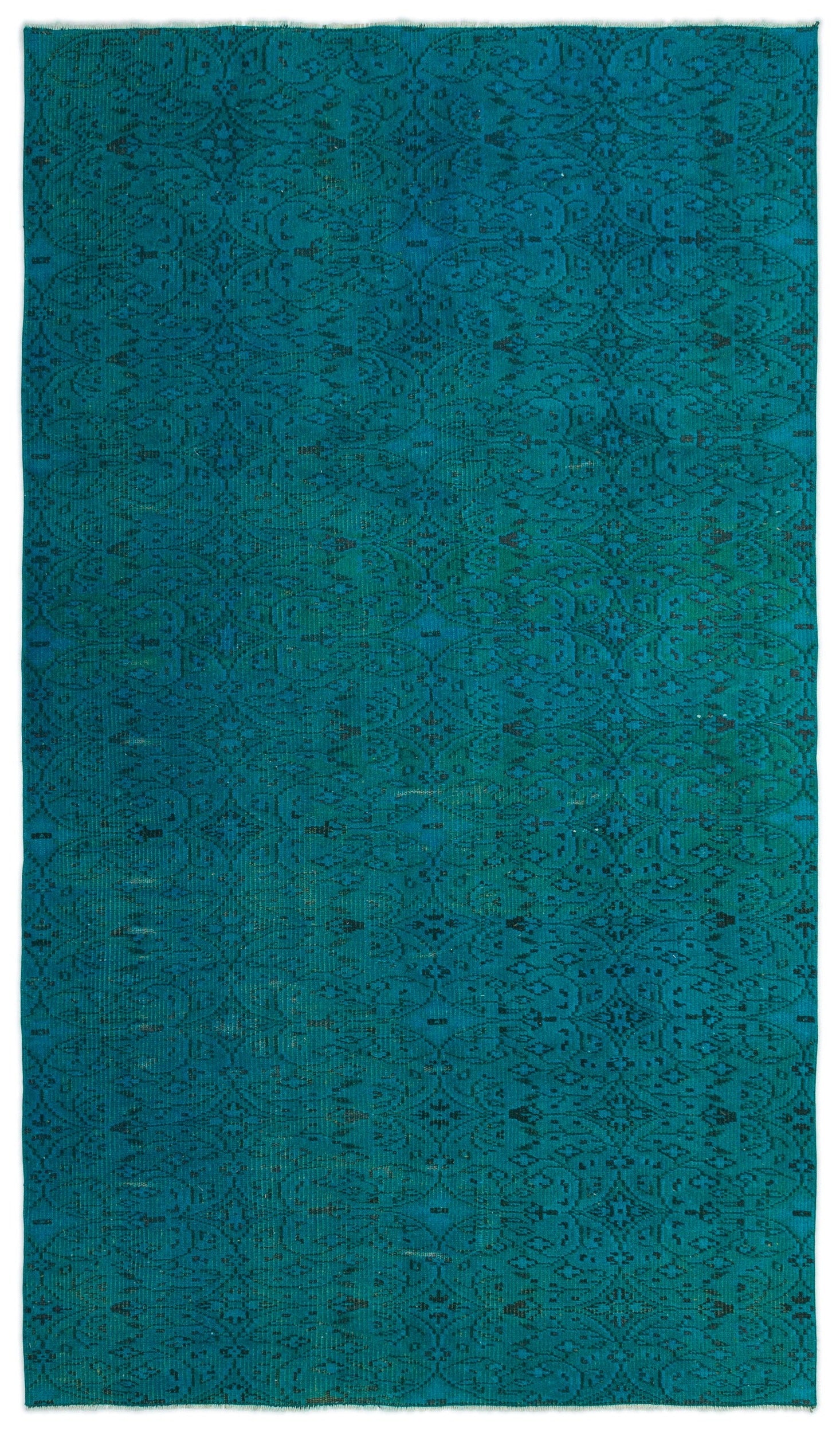 Atina Turkuaz Eskitme Yün El Dokuma Halısı 153 x 263 Apex Unique