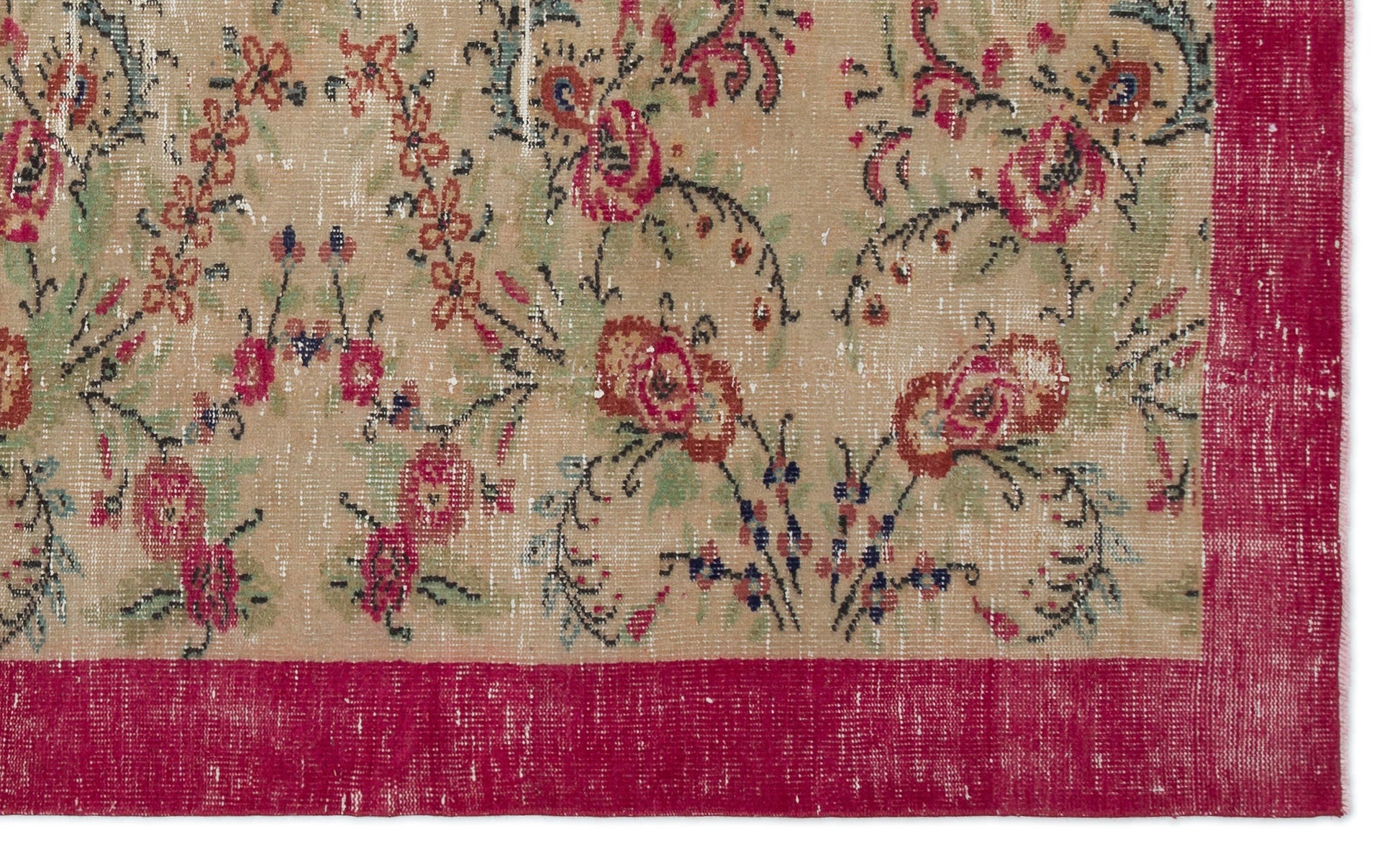 Atina Bej Eskitme Yün El Dokuma Halısı 174 x 282 Apex Unique