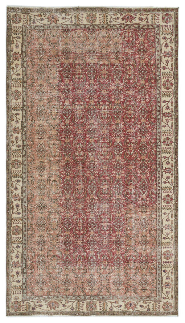 Bej Anadolu Bohem Geometrik Yün Halı 155x276 - Özel Seri