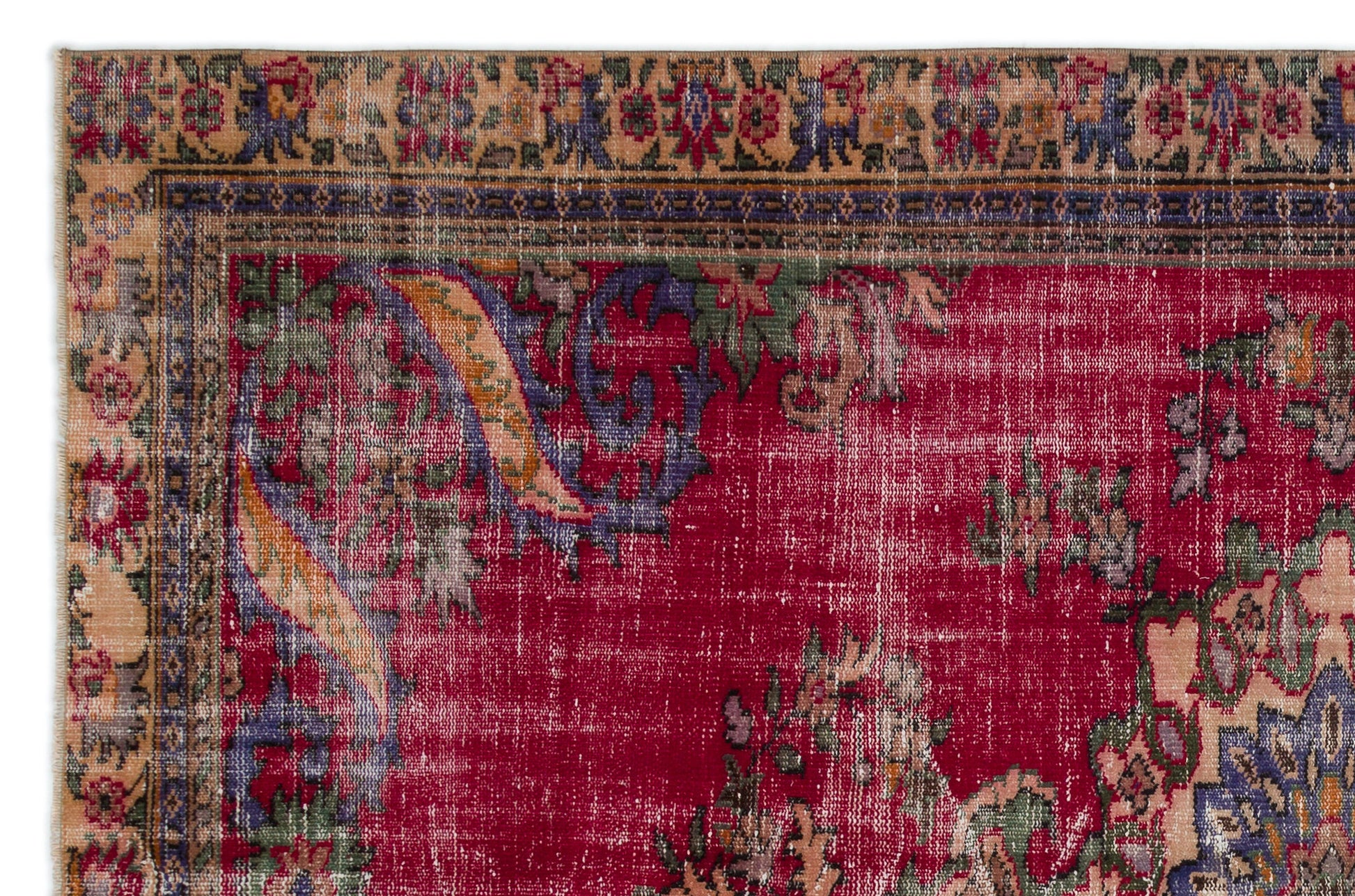 Atina Bej Eskitme Yün El Dokuma Halısı 188 x 288 Apex Unique