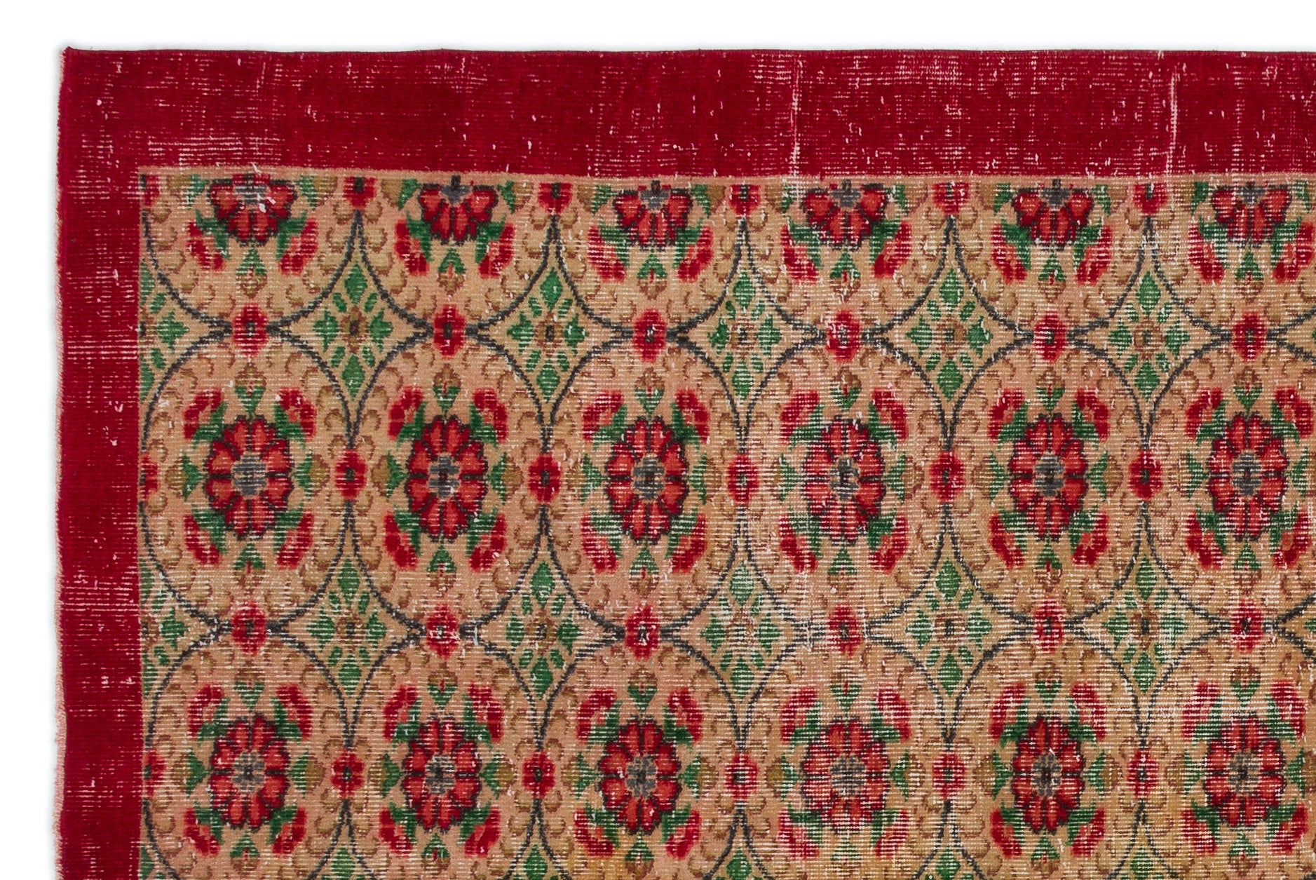 Atina Bej Eskitme Yün El Dokuma Halısı 178 x 266 Apex Unique