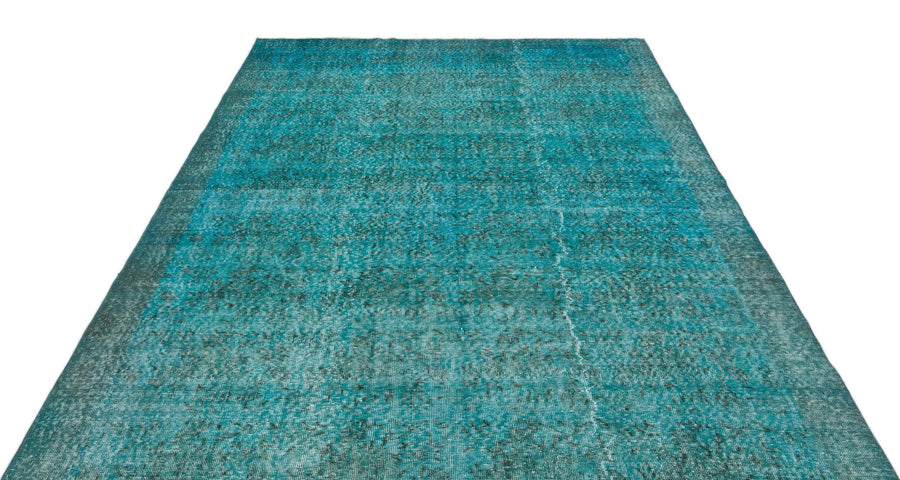 Beyaz Gri Eskitme Geometrik Yün Halı 210x307