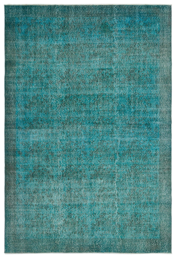Beyaz Gri Eskitme Geometrik Yün Halı 210x307