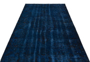 Atina Mavi Eskitme Yün El Dokuma Halısı 153 x 285 Apex Unique