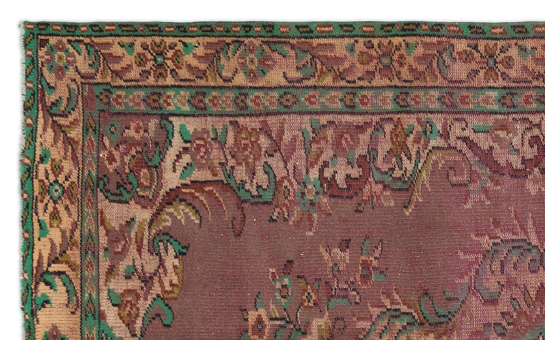 Atina Bej Eskitme Yün El Dokuma Halısı 158 x 263 Apex Unique