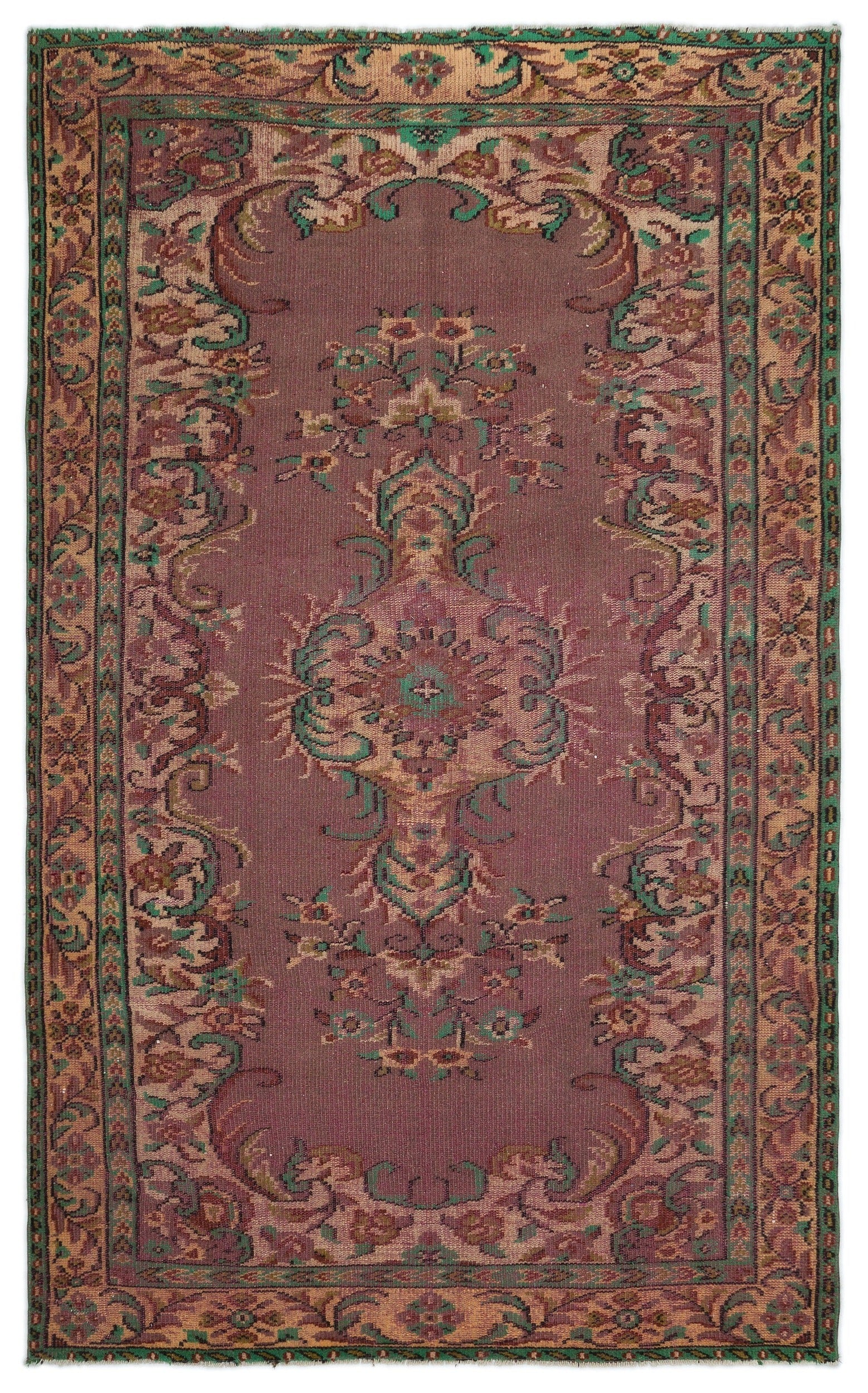 Atina Bej Eskitme Yün El Dokuma Halısı 158 x 263 Apex Unique