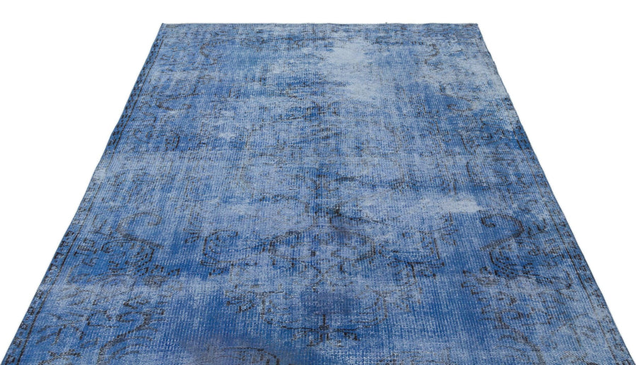 Mavi Anadolu Bohem Geometrik Yün Halı 164x256 - Özel Seri
