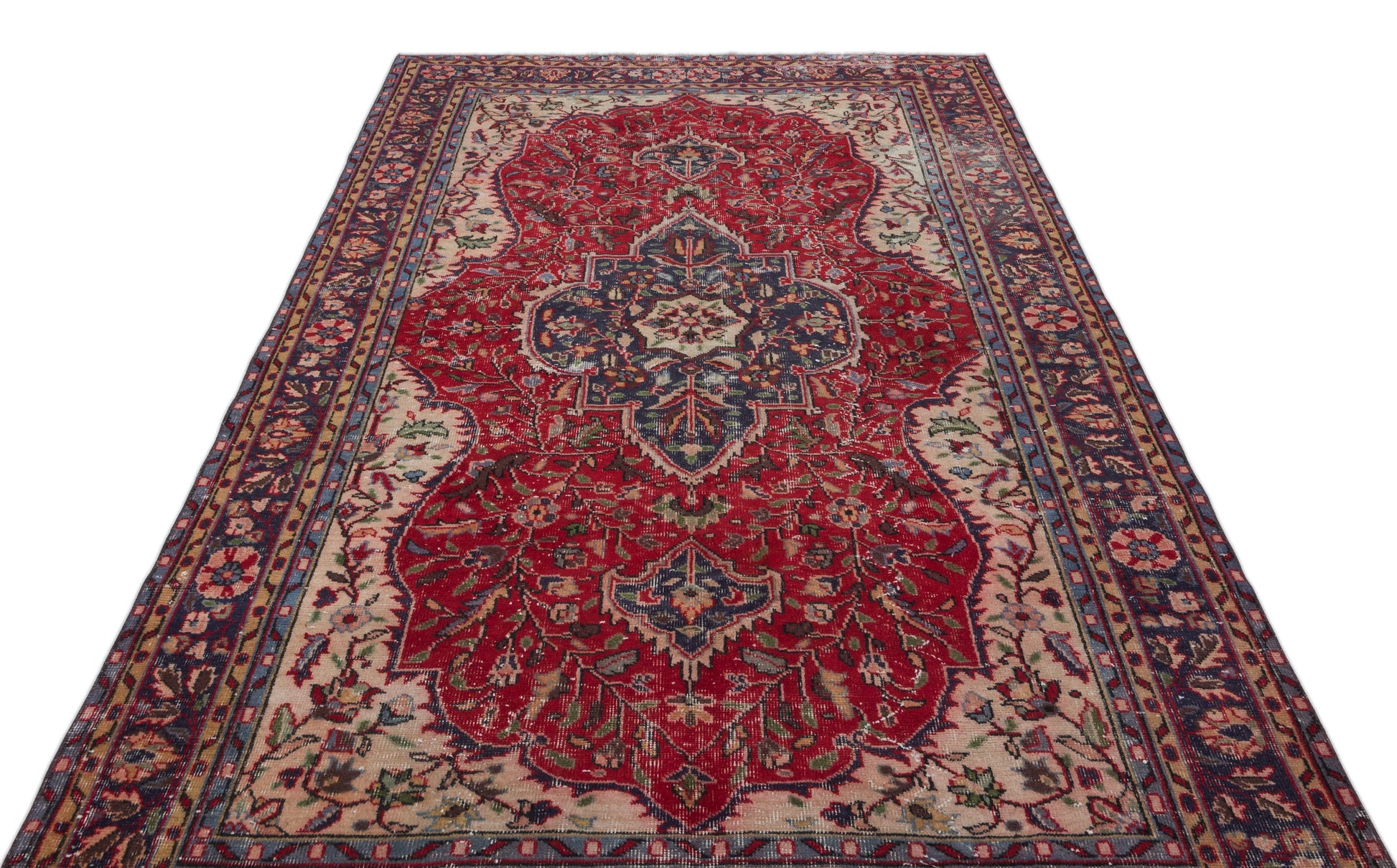 Atina Bej Eskitme Yün El Dokuma Halısı 175 x 298 Apex Unique