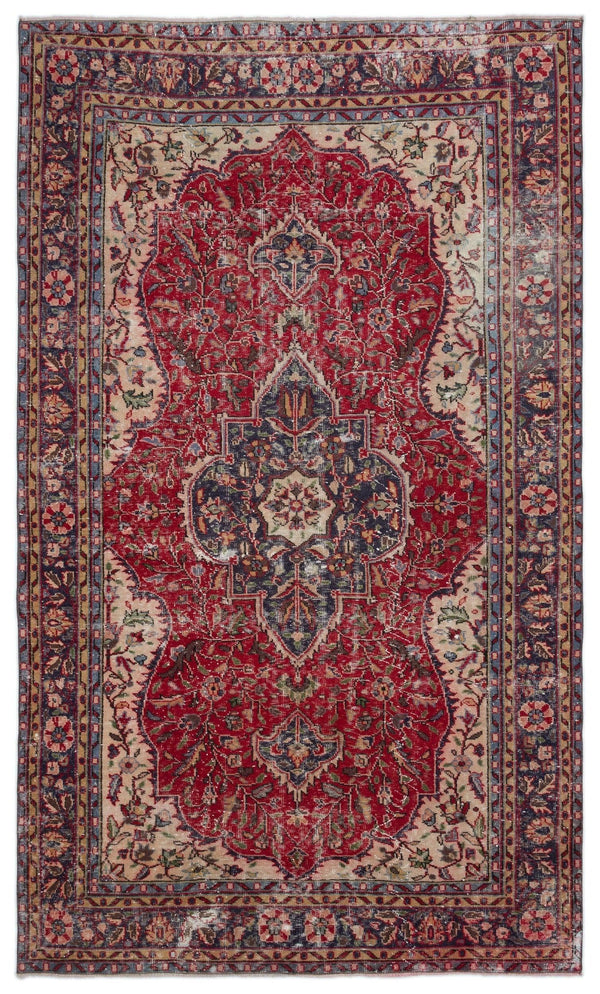 Kırmızı Anadolu Klasik Madalyonlu Yün Halı 175x298 - Özel Seri