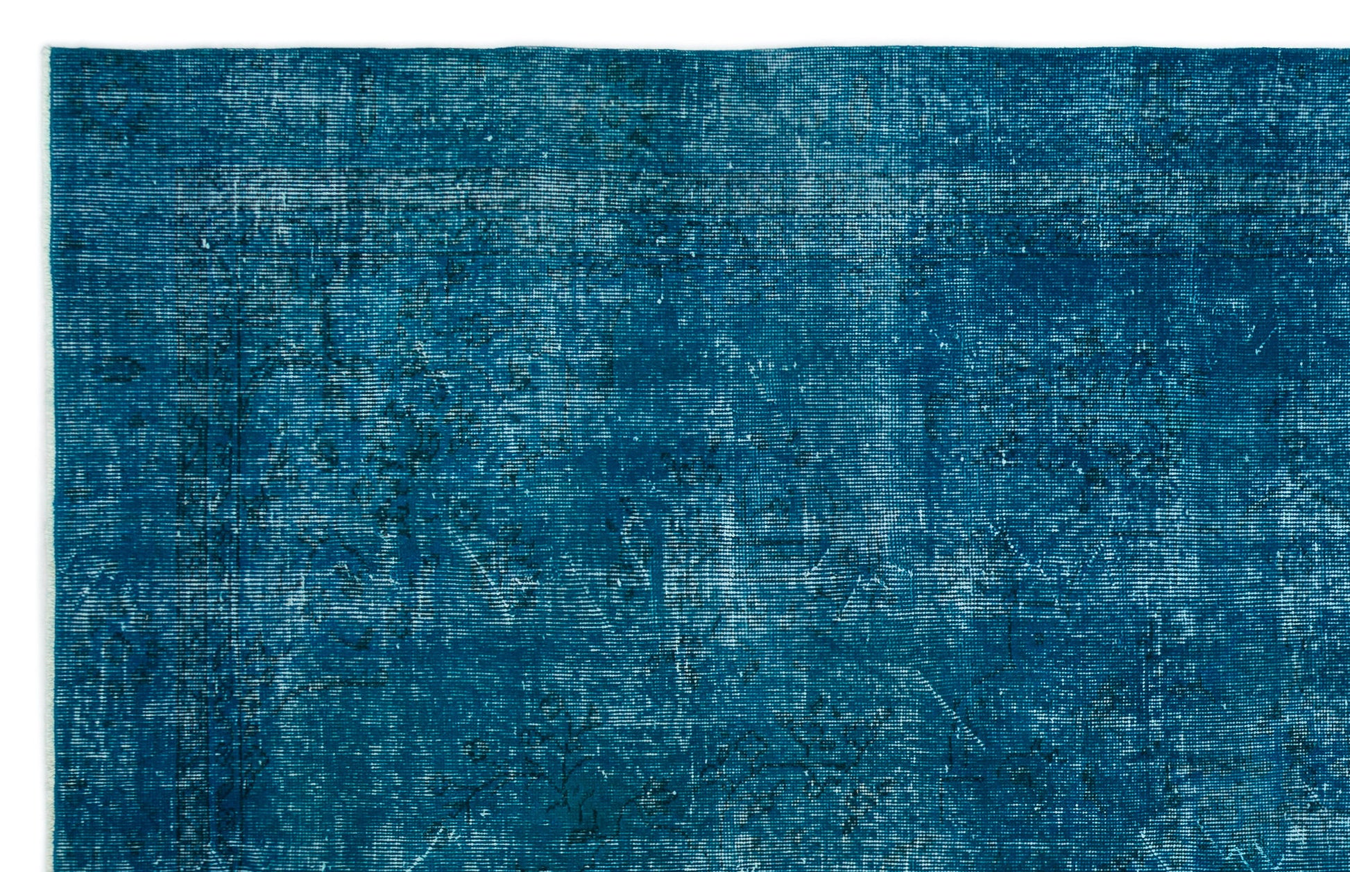 Atina Turkuaz Eskitme Yün El Dokuma Halısı 199 x 307 Apex Unique