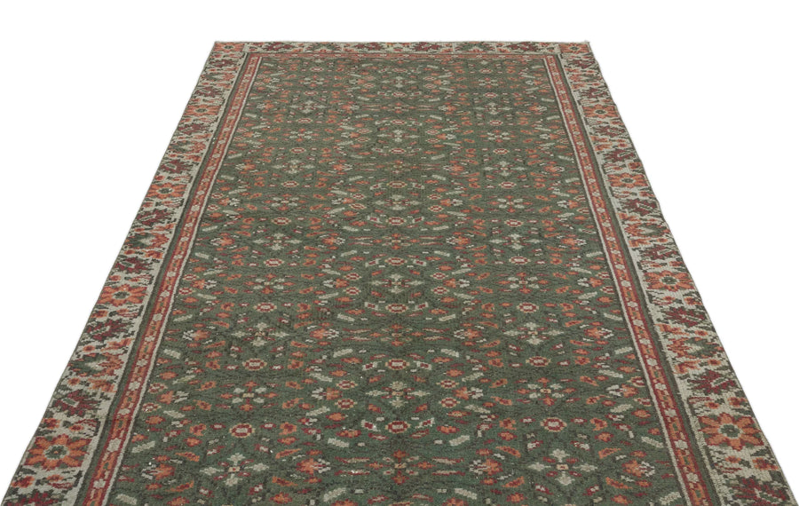 Krem Anadolu Çiçekli Yün Halı 157x273 - Özel Seri