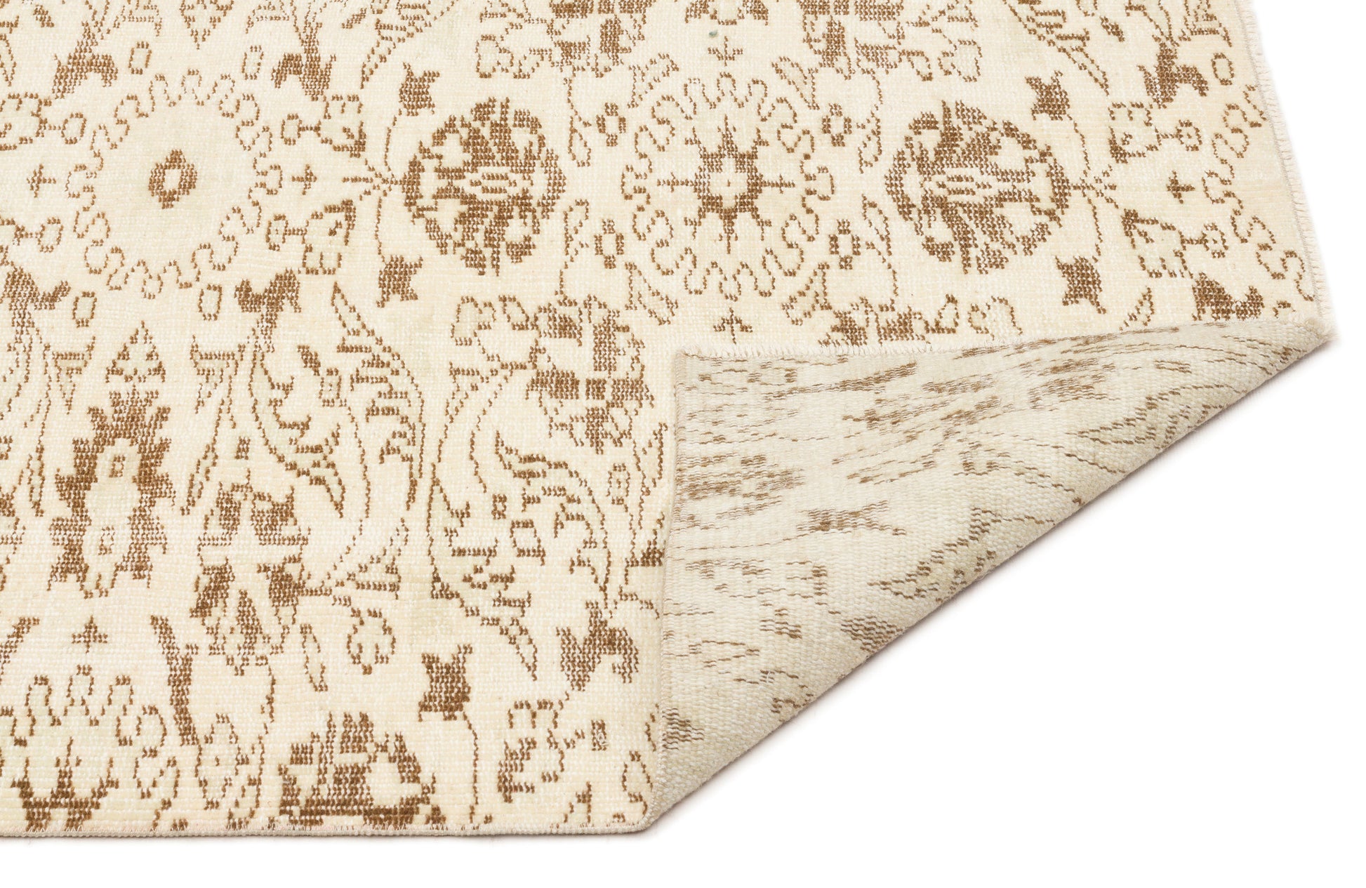 Atina Bej Eskitme Yün El Dokuma Halısı 174 x 263 Apex Unique