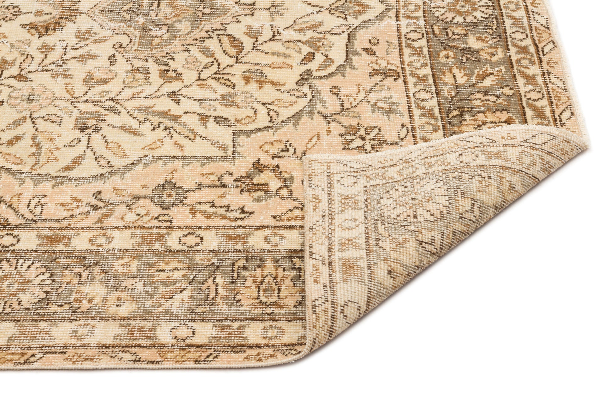 Atina Bej Eskitme Yün El Dokuma Halısı 159 x 266 Apex Unique