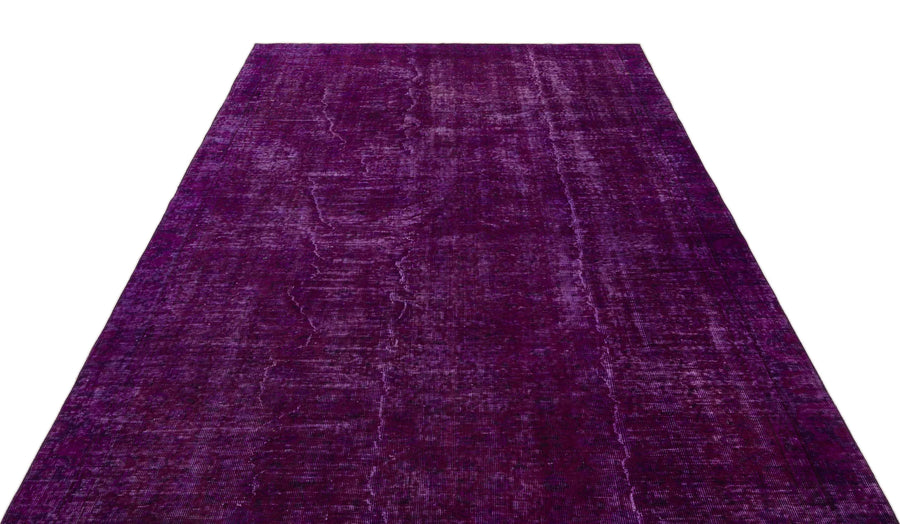 Bordo Mavi Isparta Eskitme Çiçekli Yün Halı 191x291 - Özel Seri