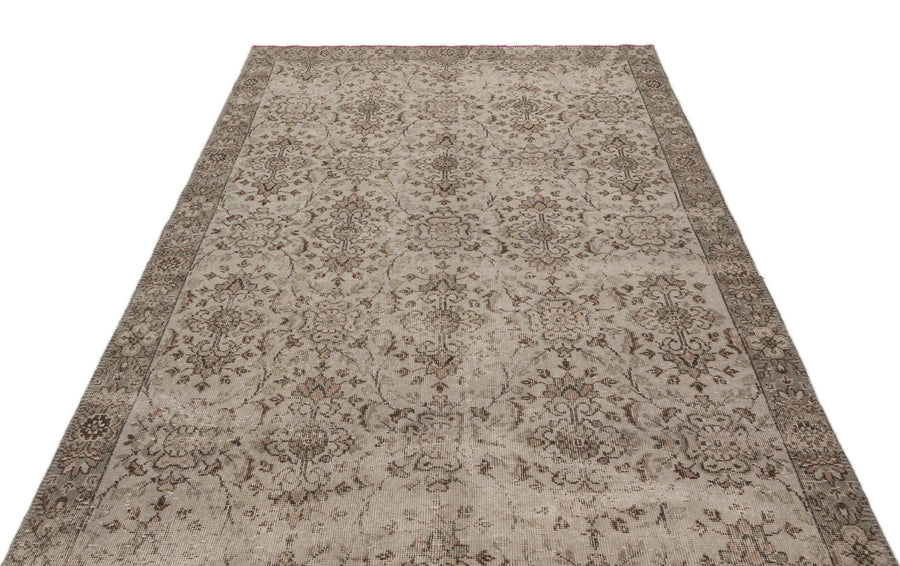Bej Anadolu Geometrik Klasik Yün Halı 170x295 - Özel Seri