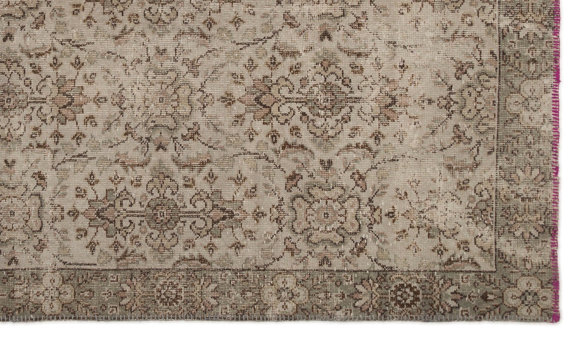 Atina Gri Eskitme Yün El Dokuma Halısı 170 x 295 Apex Unique