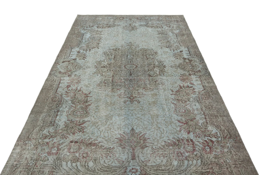 Mavi Anadolu Geometrik Modern Yün Halı 170x277 - Özel Seri