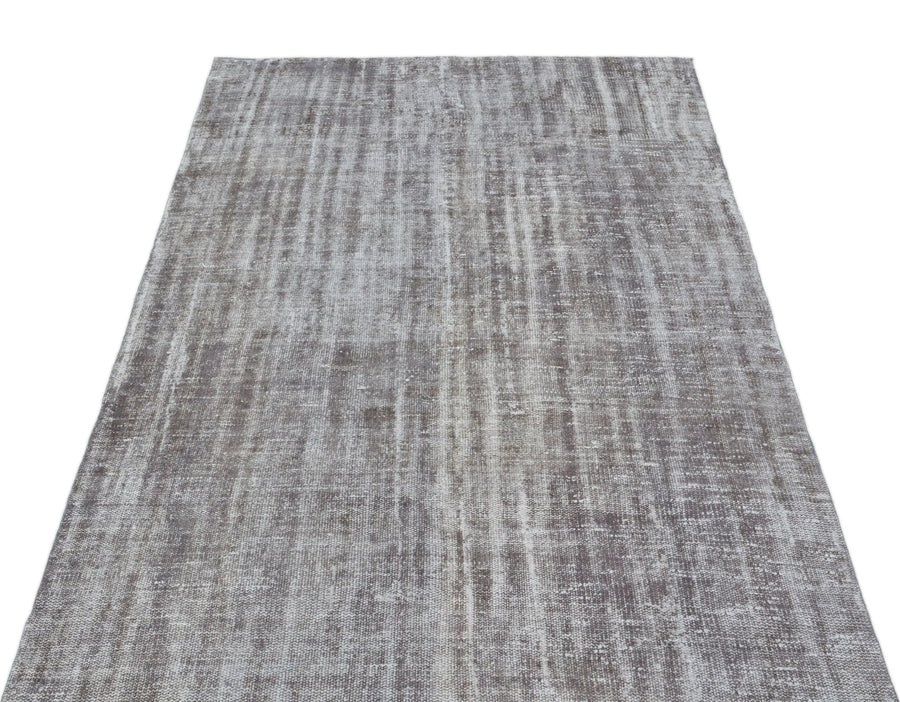 Mavi Anadolu Eskitme Geometrik Yün Halı 122x222 - Özel Seri