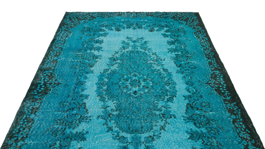 Lacivert Siyah Bohem Klasik Yün Halı 177x303