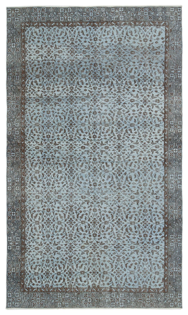 Mavi Anadolu Klasik Modern Yün Halı 168x288 - Özel Seri