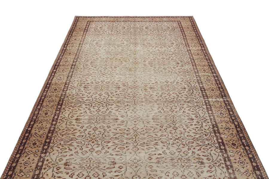 Antrasit Gri Anadolu Çiçekli Yün Halı 158x266 - Özel Seri