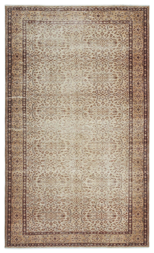 Antrasit Gri Anadolu Çiçekli Yün Halı 158x266 - Özel Seri