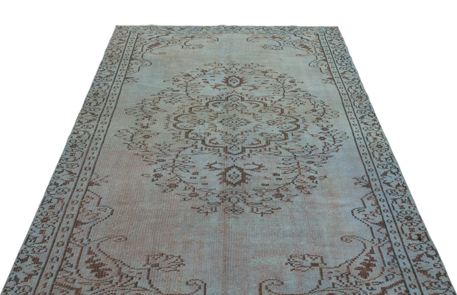 Yeşil Eskitme Klasik Yün Halı 158x264