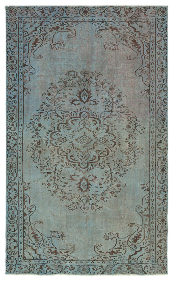 Yeşil Eskitme Klasik Yün Halı 158x264