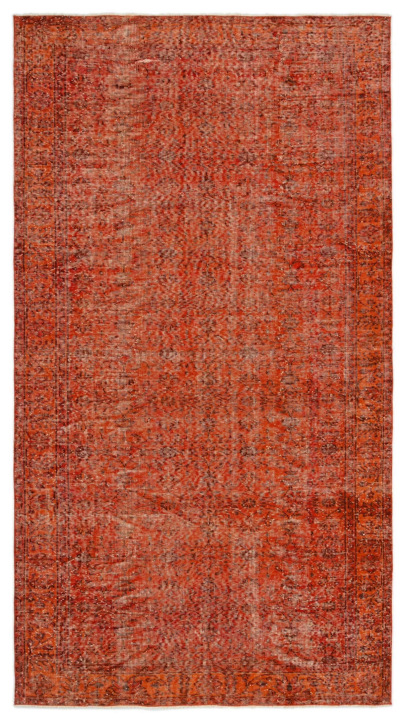 Atina Turuncu Eskitme Yün El Dokuma Halısı 156 x 278 Apex Unique