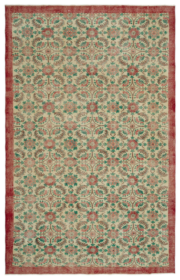 Bej Anadolu Bohem Klasik Yün Halı 193x301 - Özel Seri