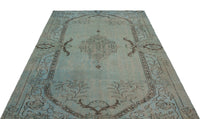 Blauer Orientteppich mit Medaillon, handgeknüpft 173x263 cm