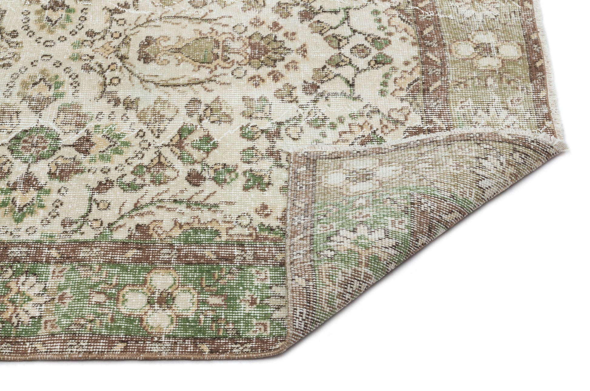 Atina Bej Eskitme Yün El Dokuma Halısı 177 x 281 Apex Unique