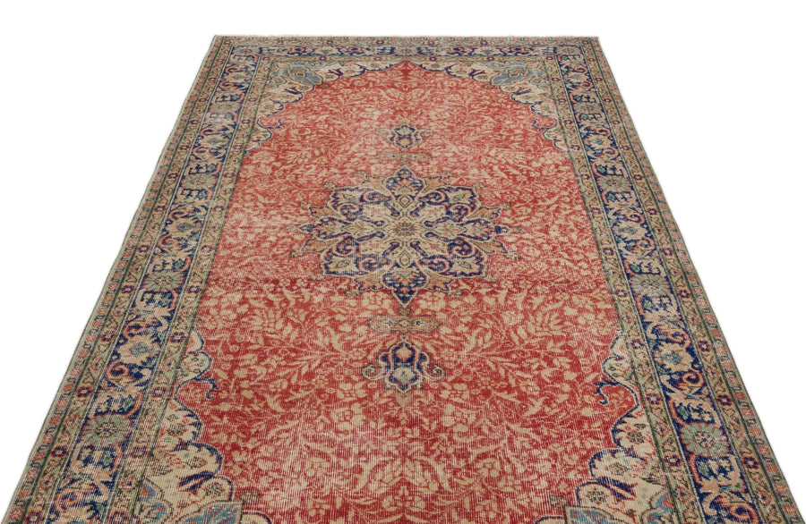 Gri Anadolu Eskitme Geometrik Yün Halı 147x254 - Özel Seri