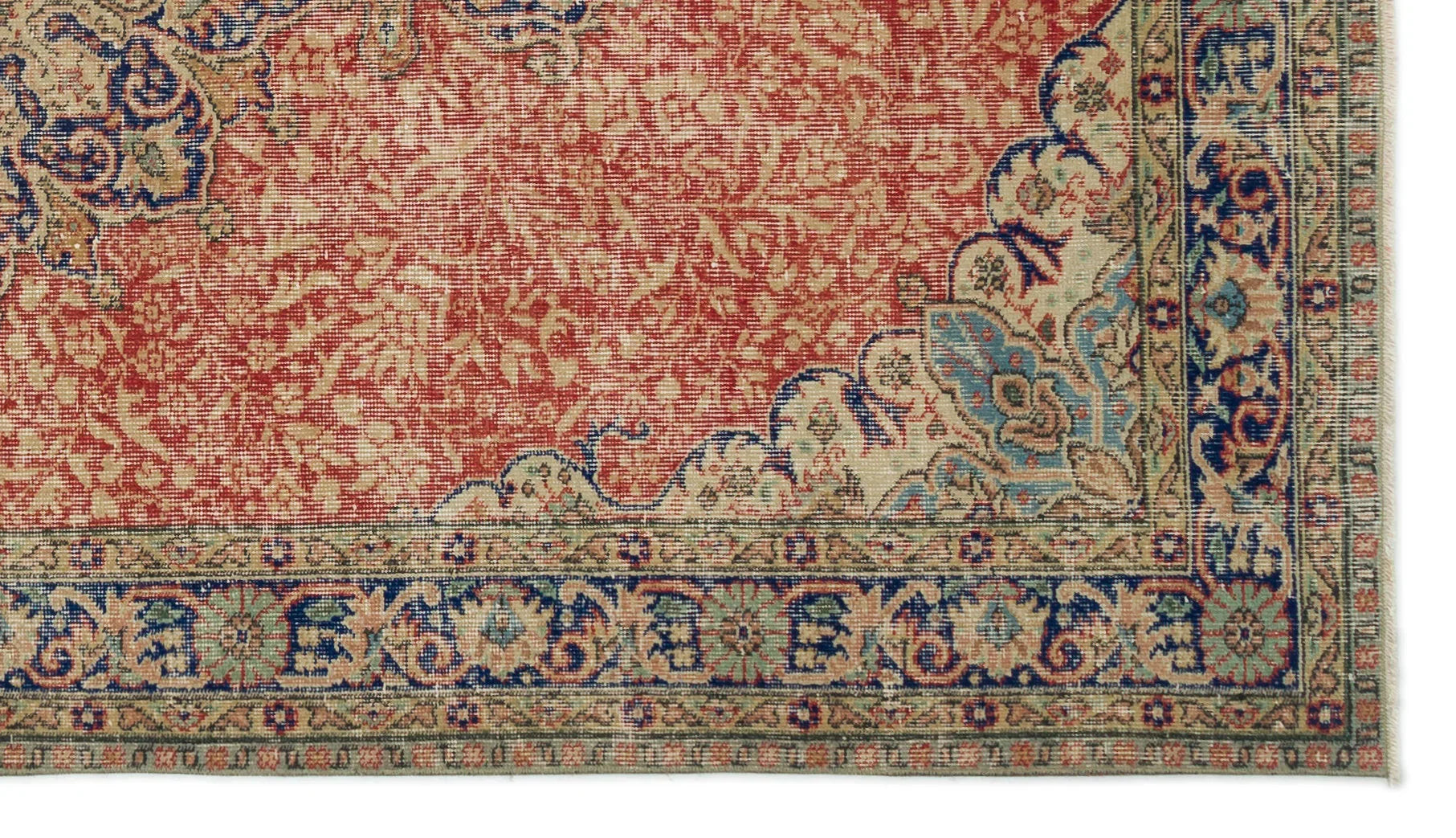 Gri Anadolu Eskitme Geometrik Yün Halı 147x254 - Özel Seri