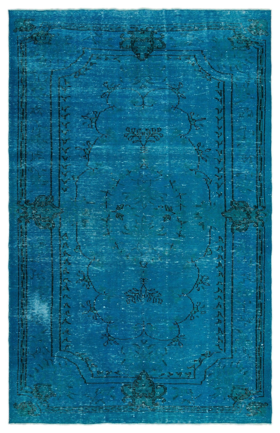 6 Metrekare El Dokuma Yün Halı Madalyonlu Bordürlü 198x308 cm 19609 – Koridor kullanımı