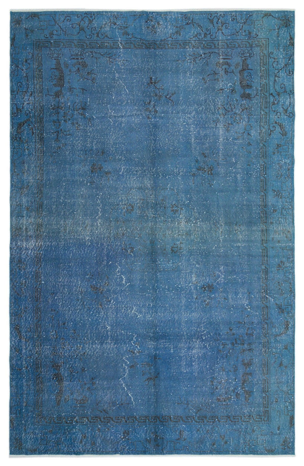 Mavi Anadolu Madalyonlu Modern Yün Halı 198x307 - Özel Seri