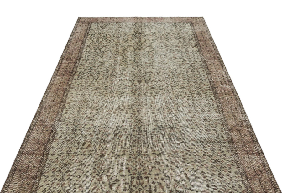 Bej Gri Anadolu Bohem Madalyonlu Yün Halı 152x270 - Özel Seri