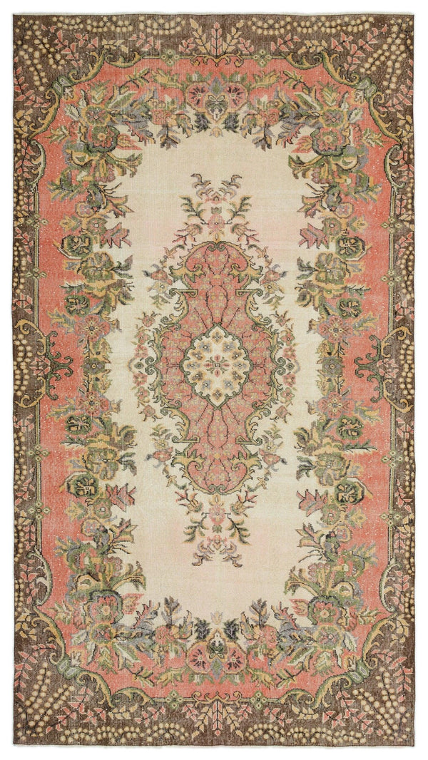 Kırmızı Isparta Klasik Madalyonlu Yün Halı 165x300 - Özel Seri