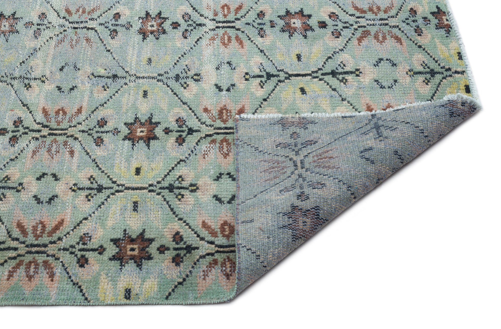 Atina Bej Eskitme Yün El Dokuma Halısı 184 x 288 Apex Unique