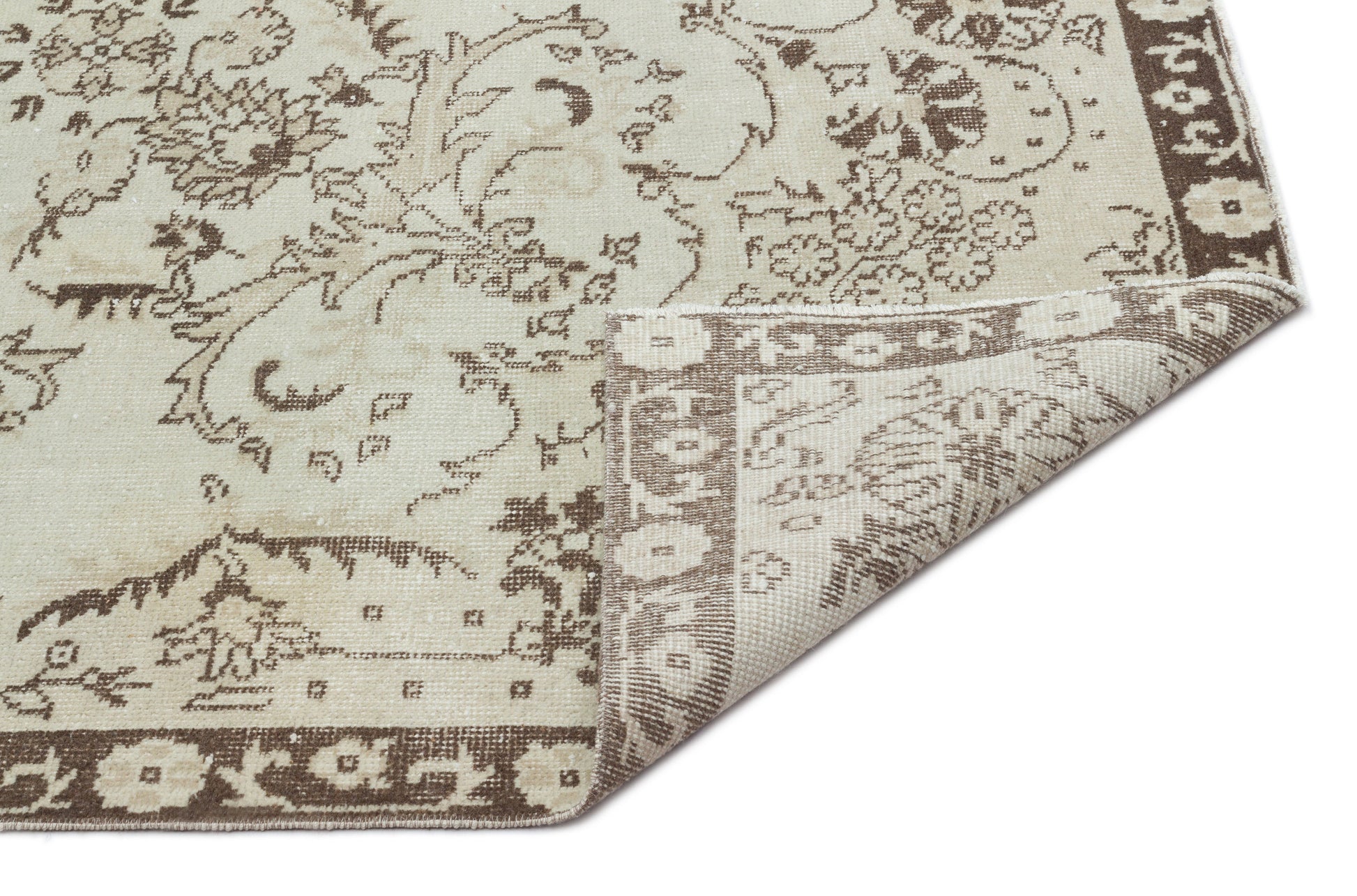 Atina Bej Eskitme Yün El Dokuma Halısı 210 x 320 Apex Unique