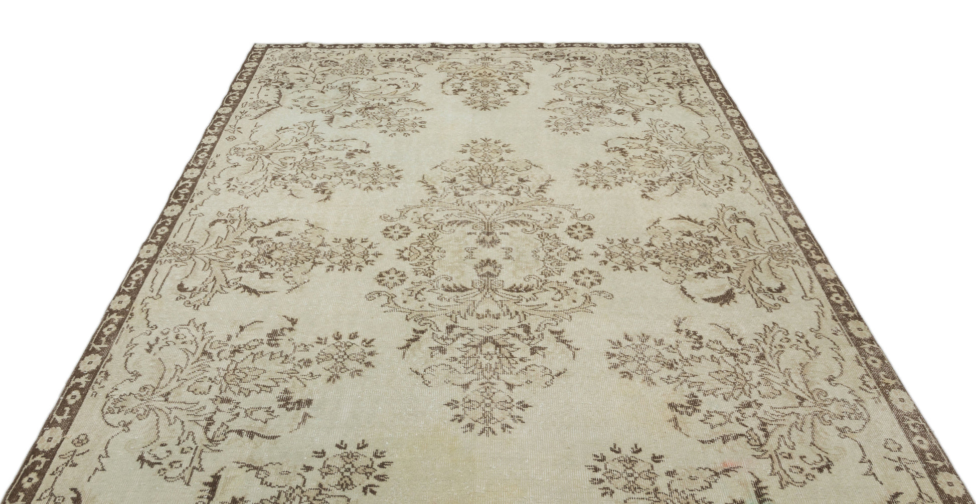 Atina Bej Eskitme Yün El Dokuma Halısı 210 x 320 Apex Unique