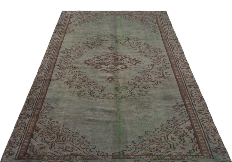 Gri Anadolu Eskitme Klasik Yün Halı 143x248 - Özel Seri