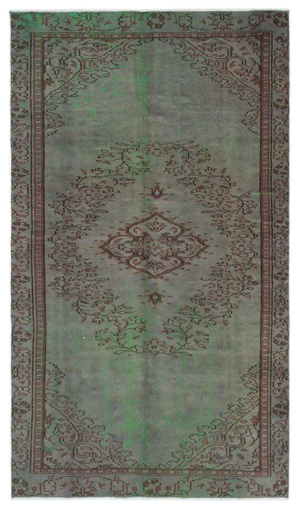 Gri Anadolu Eskitme Klasik Yün Halı 143x248 - Özel Seri
