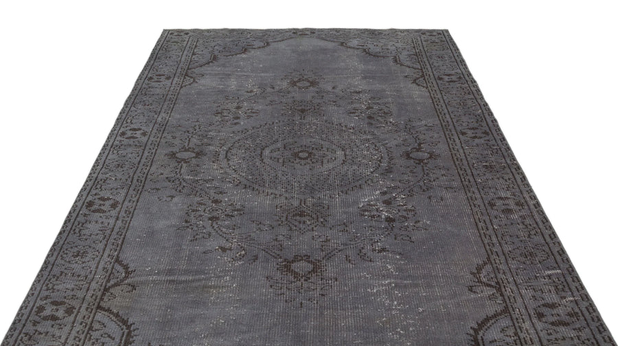 Gri Anadolu Geometrik Klasik Yün Halı 178x290 - Özel Seri
