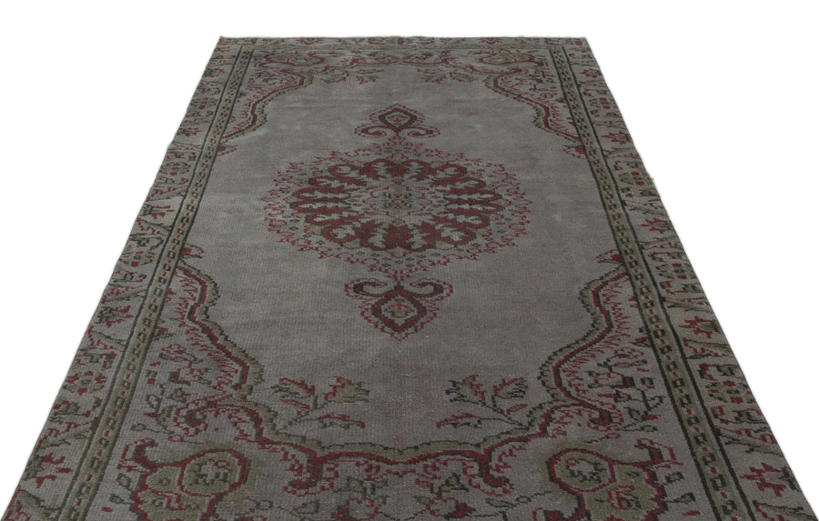 Gri Anadolu Bohem Madalyonlu Yün Halı 160x263 - Özel Seri