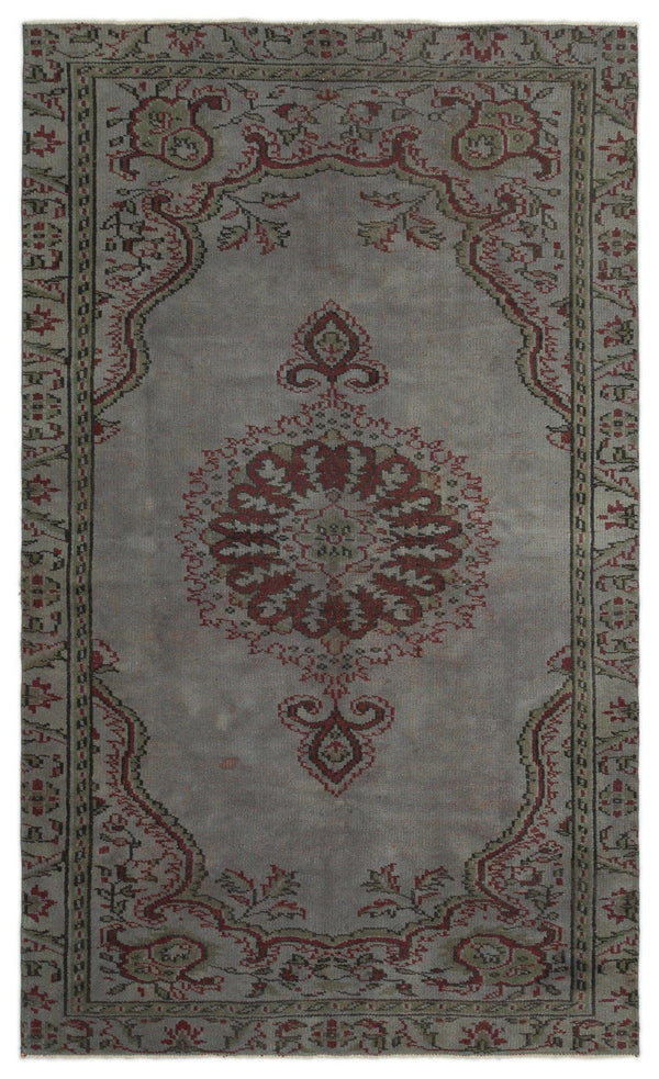 Gri Anadolu Bohem Madalyonlu Yün Halı 160x263 - Özel Seri