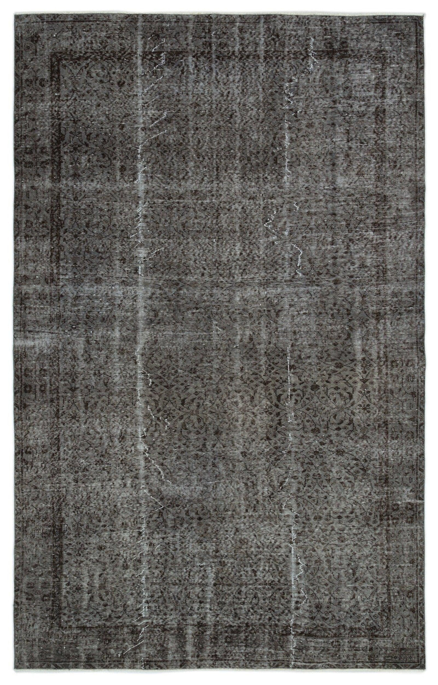 Antrasit Gri Halı Melanj Dokulu Yün 183x287 cm – Koridor kullanımı