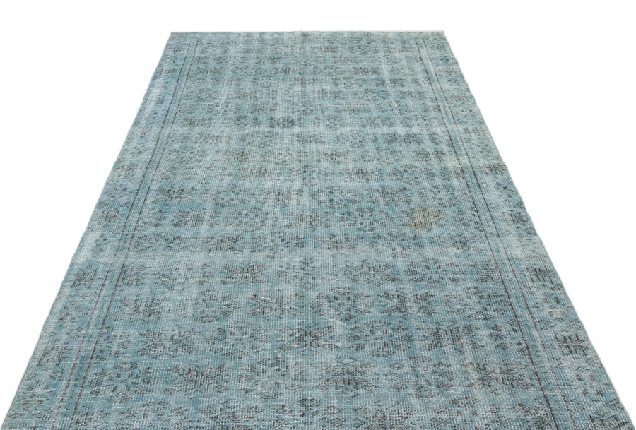Yeşil Bohem Eskitme Yün Halı 157x273