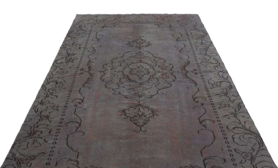Gri Anadolu Bohem Madalyonlu Yün Halı 177x307 - Özel Seri